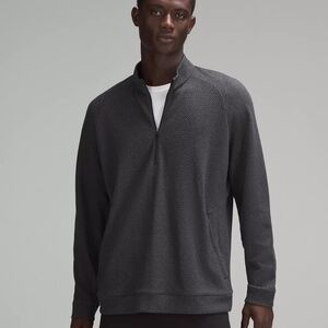 Lululemon Textured Double-Knit Cotton Half Zip